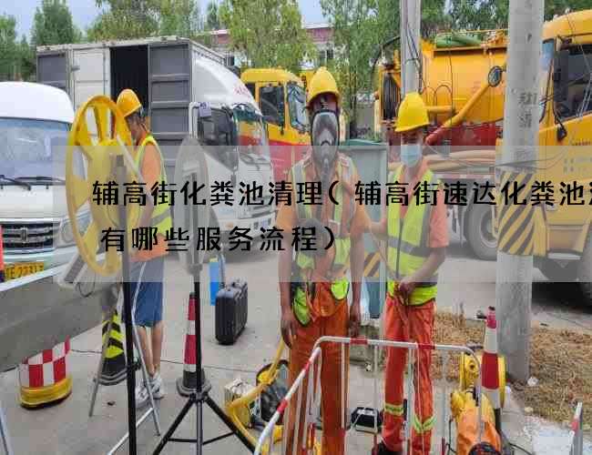 輔高街化糞池清理(輔高街速達化糞池清理有哪些服務流程)