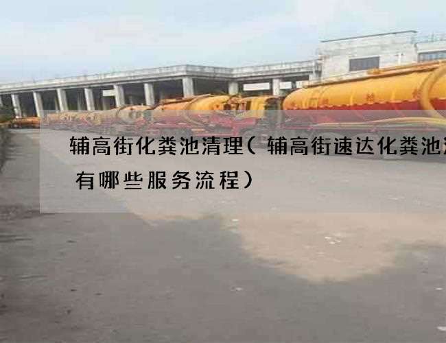 輔高街化糞池清理(輔高街速達化糞池清理有哪些服務流程)