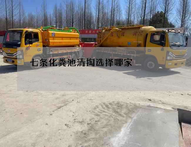七條化糞池清掏選擇哪家