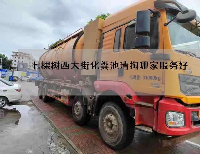 七棵樹西大街化糞池清掏哪家服務好