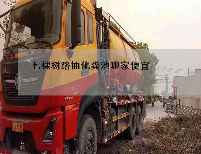 七棵樹路抽化糞池哪家便宜