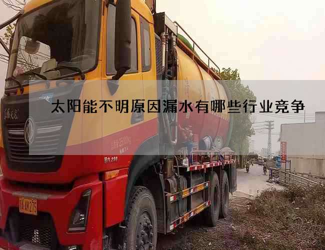 太陽能不明原因漏水有哪些行業競爭