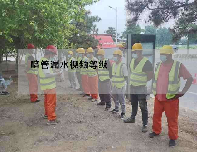 暗管漏水視頻等級