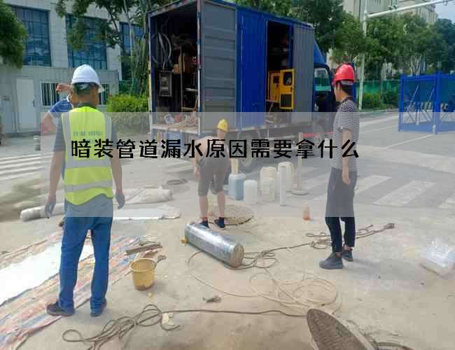 暗裝管道漏水原因需要拿什么