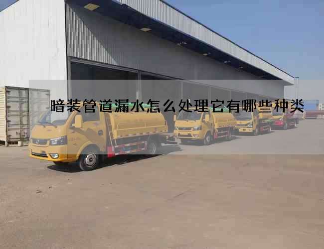 暗裝管道漏水怎么處理它有哪些種類?